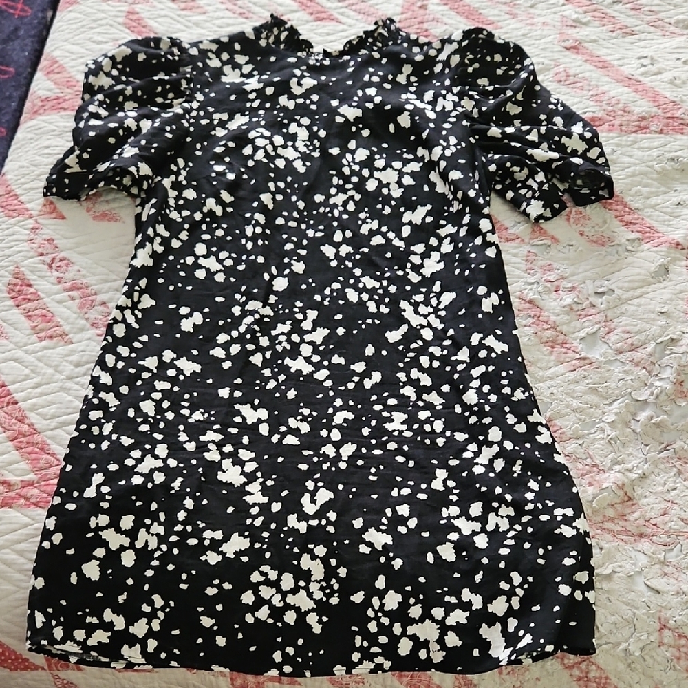 Who What Wear Monochrome Abstract Dress